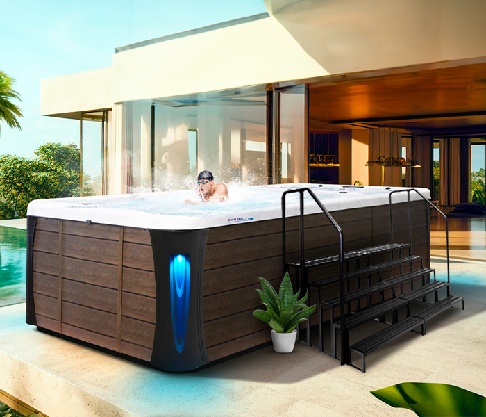 Calspas hot tub being used in a family setting - Buffalo
