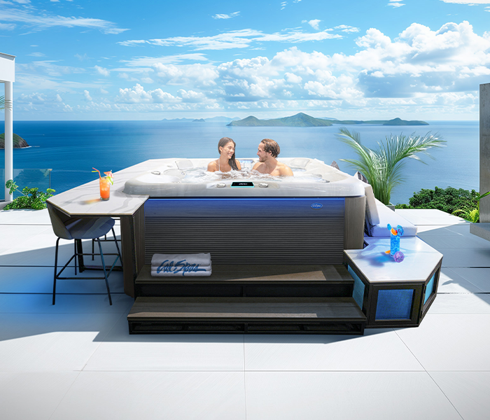 Calspas hot tub being used in a family setting - Buffalo